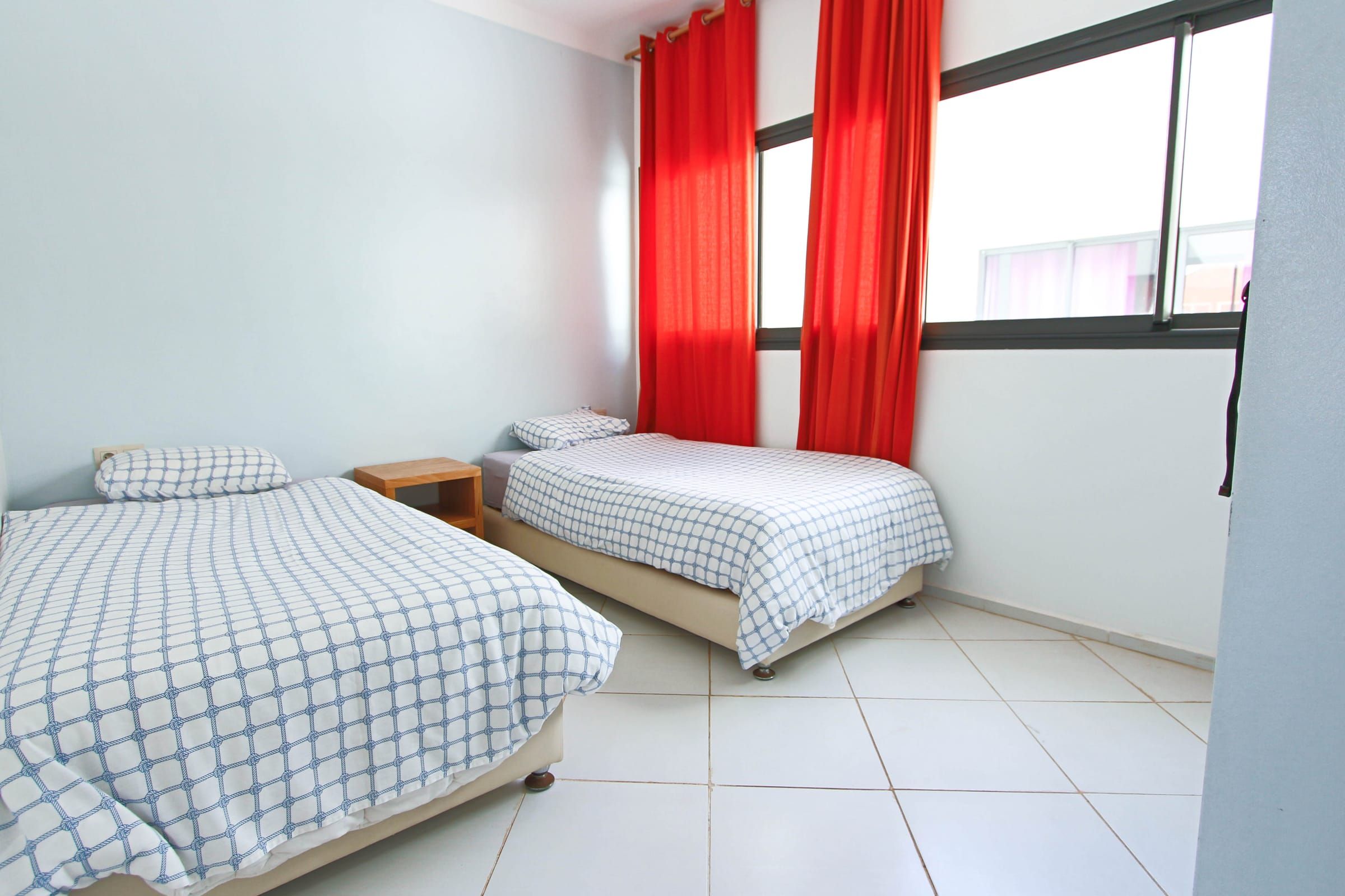 Second bedroom with two single beds